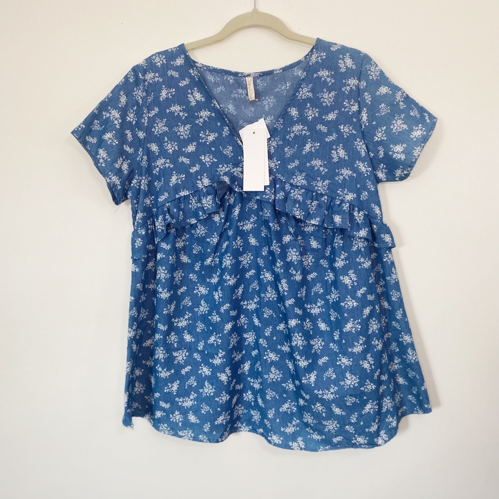 Belly by design print blouse